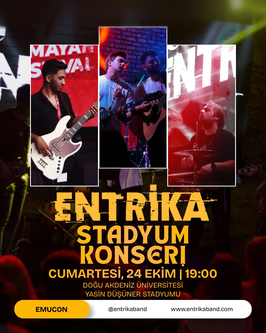 Entrika Stadyum Konseri afişi